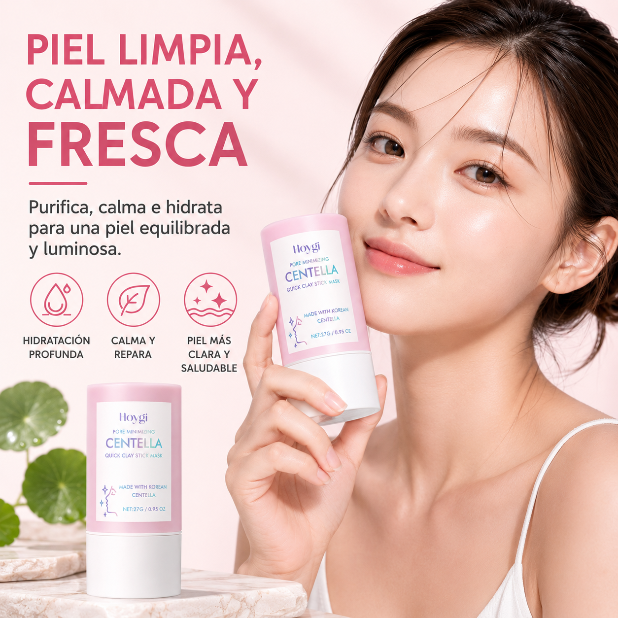 Mascarilla de Arcilla en Barra Hoygi 27g