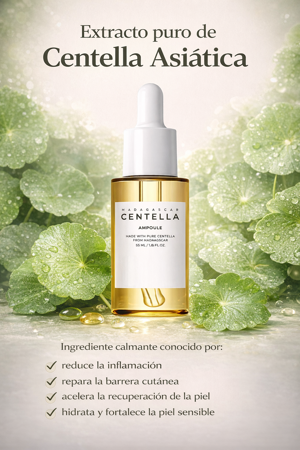 Facial Centella Calm Hidratante y Reparador 55 ml