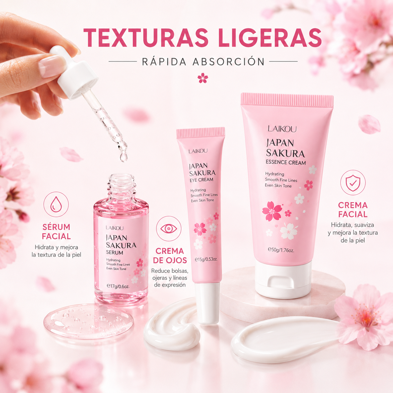 Pack Rutina Japan Sakura Laikou 3 Piezas