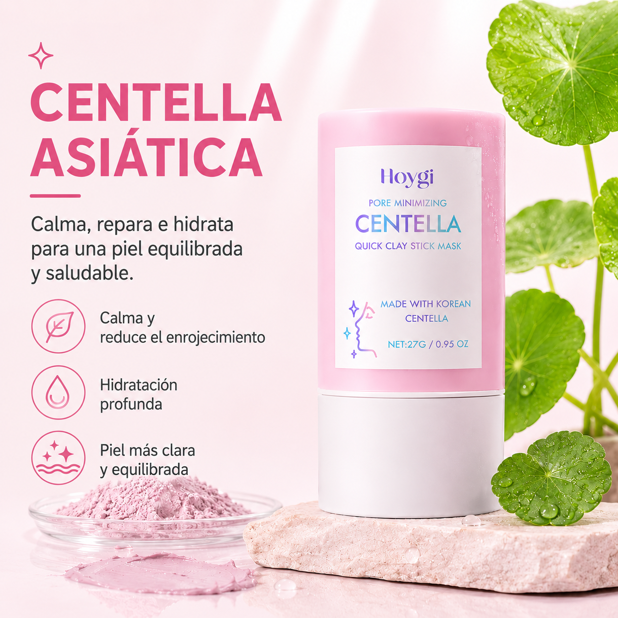 Mascarilla de Arcilla en Barra Hoygi 27g