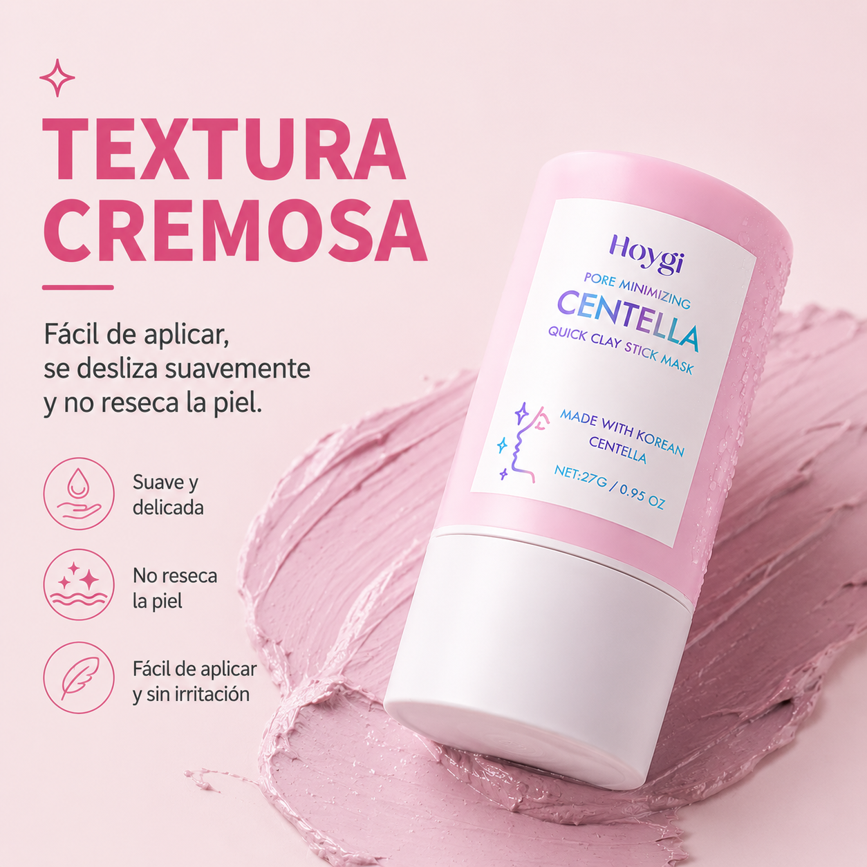 Mascarilla de Arcilla en Barra Hoygi 27g