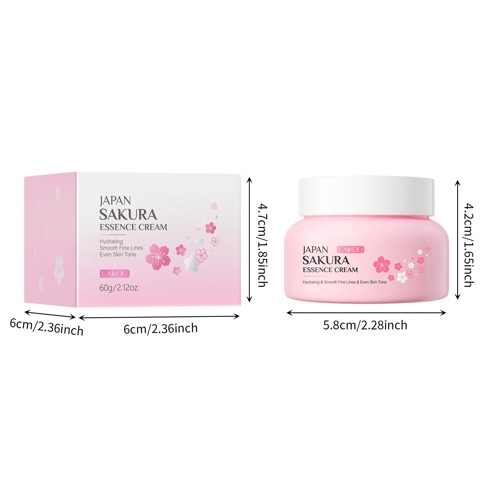 Crema Facial Hidratante Japan Sakura Laikou 60g