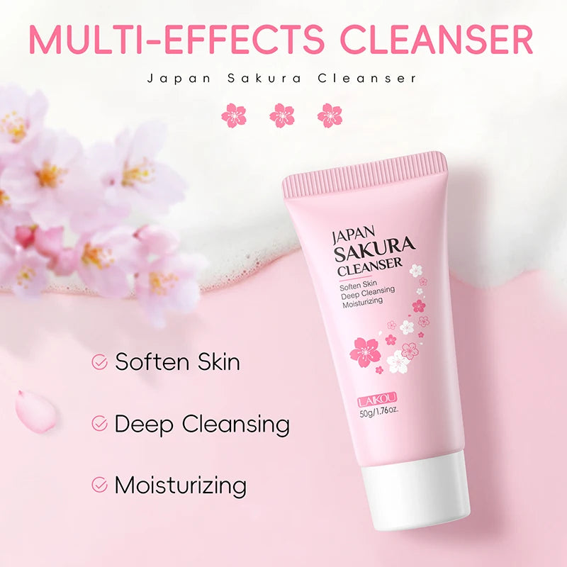 Limpiador Facial Japan Sakura Laikou 50g