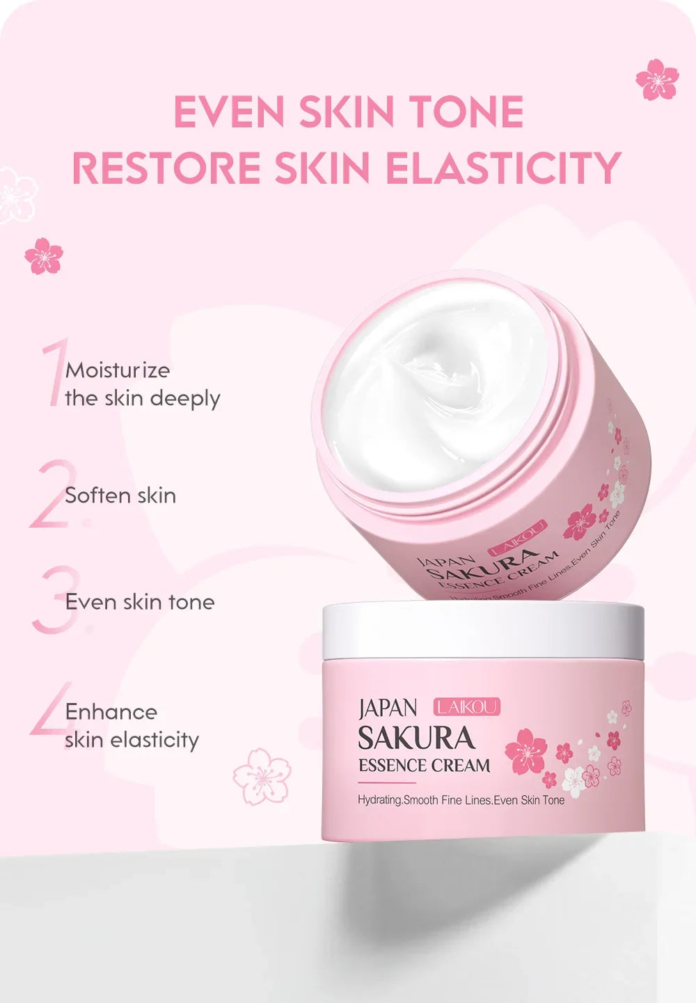 Crema Facial Hidratante Japan Sakura Laikou 60g